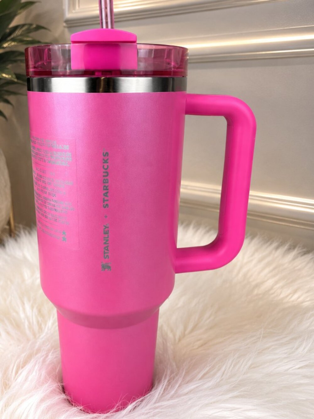 Stanley x Starbucks Pink 40oz Quencher Tumbler – Bright Hot Pink